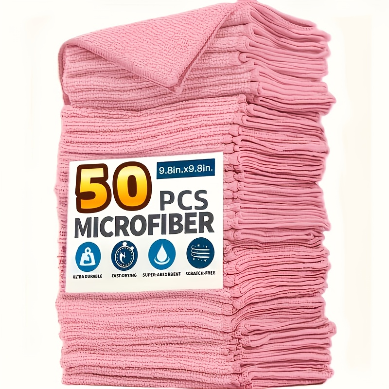 Kitchen Appliances For Home - 1-50 Stuks Lichtroze Microfiber Keukenhanddoeken Super