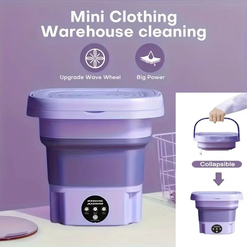 Kitchen Appliances Small - 8L opvouwbare mini-wasmachine, centrifuge, draagbare kleine