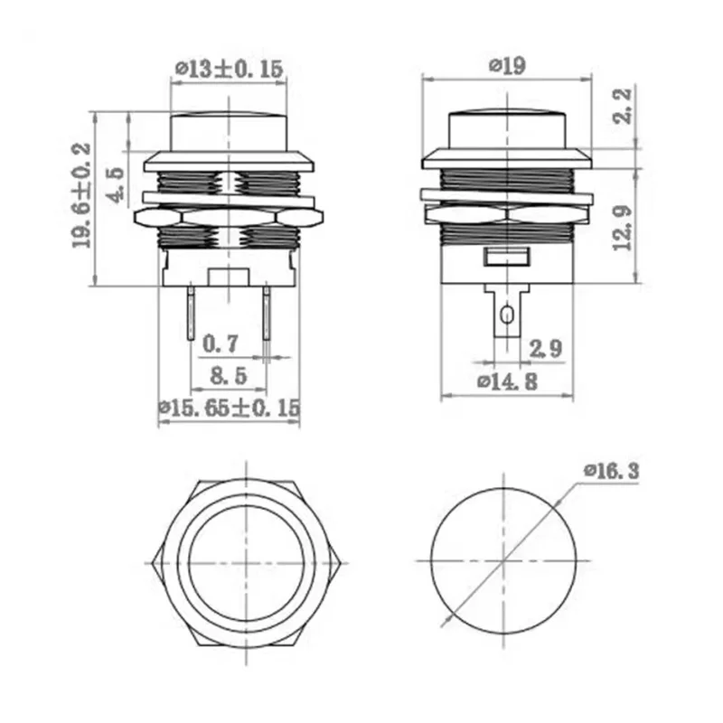 5/20 Stuks 16mm Zelf-Reset 6 K - Kitchen Appliances Small recensie en prijs