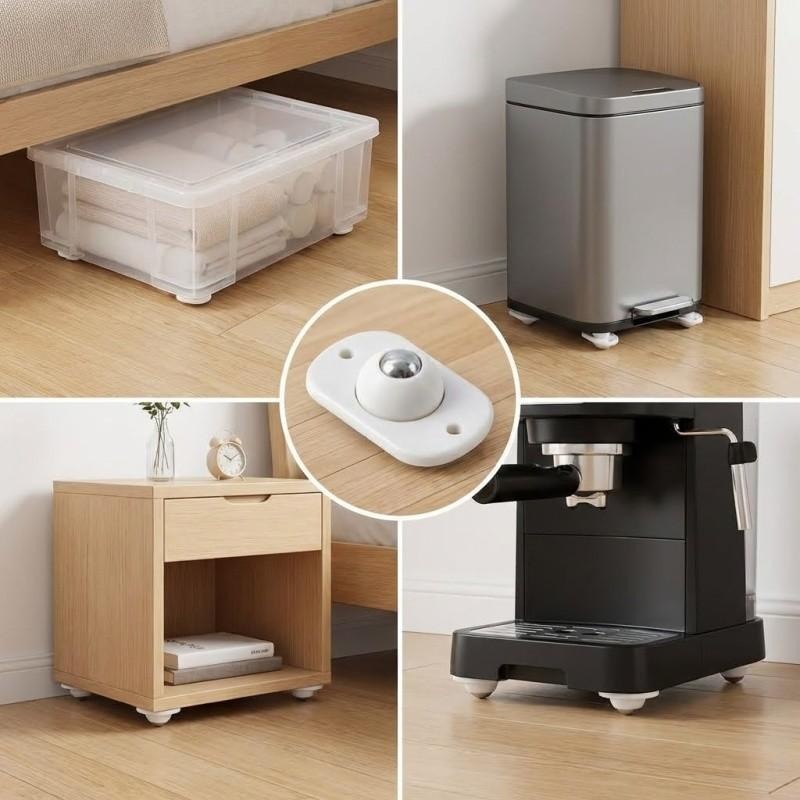 8 stuks zelfklevende zwenkwiel - Kitchen Appliances Small recensie en prijs