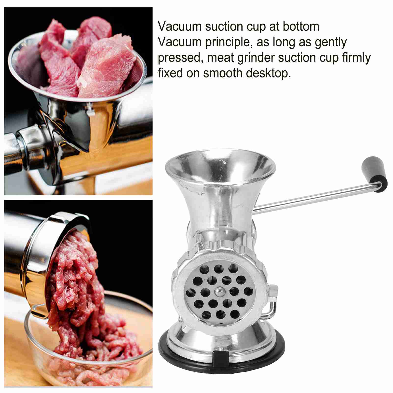 Handmatige Vleesmolen Zilver A - Kitchen Appliances Best recensie en prijs